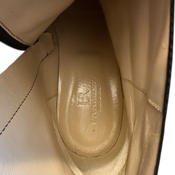 Banana Republic Black Lucca Leather Ankle Boot Italy 2.5” Heel Side Zipper 9 - Picture 14 of 16